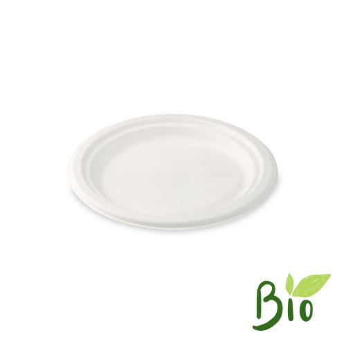 Kerek tányér ORGANIC cukornád 17,5 cm, 50 db