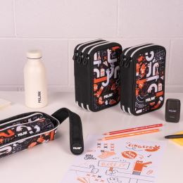 Töltött háromszintes tolltartó Fingers sorozat (5)