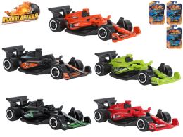 Roadblasters formula 7,5cm kov voľný chod 8farieb na karte