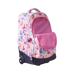 Cestovný kufor na kolieskach 60L (3-dielny set) MILAN séria Flowicorn (4)
