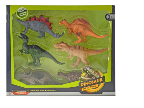 Dinoszaurusz 14-17 cm 6 db a dobozban