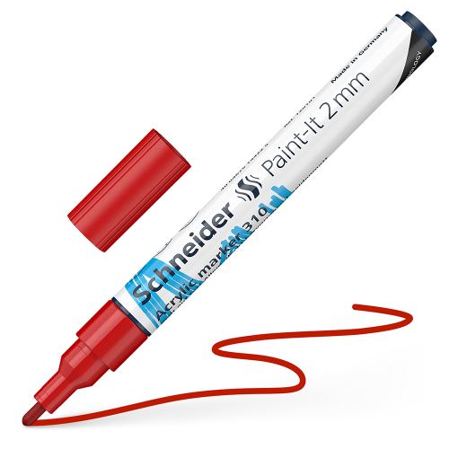 Schneider Paint-It 310 akril filctoll 2mm - piros