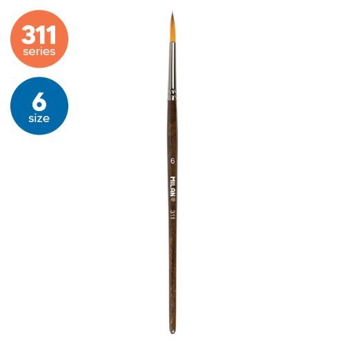 Ecset kerek MILAN No. 6 - 311