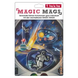 MAGIC MAGS kiegészítő kép készlet iskolatáskához "Cosmo űrhajós" GRADE, SPACE, CLOUD, 2v1 és KID (1)
