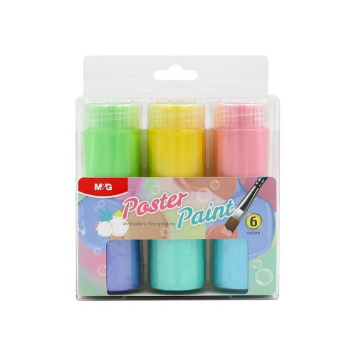 Plakátfesték 20ml Pastel M&G - 6 pasztell színből álló készlet