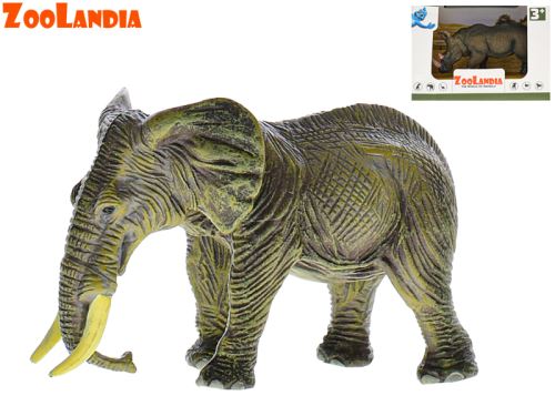Zoolandia orrszarvú/elefánt 11-14 cm dobozban