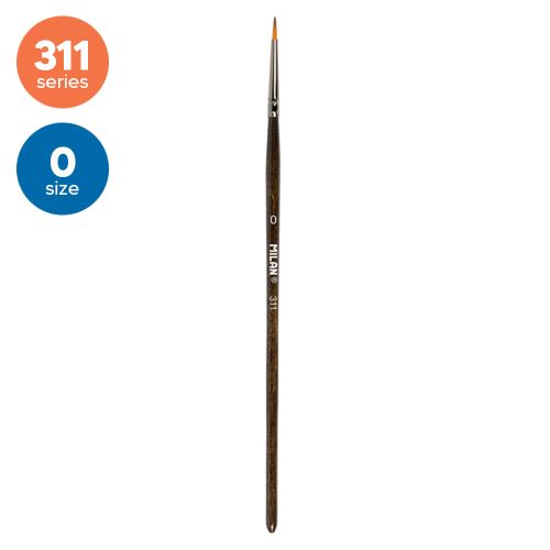 Ecset kerek MILAN No. 0 - 311