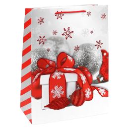 Darčeková taška vianočná 40x30x12 cm (mix 4 dizajnov - /cena za 1 ks) (2)