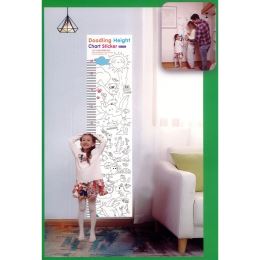 Kreatív készlet matricákkal és viaszkrétákkal a festéshez "Doodling Height Chart Sticker" (2)