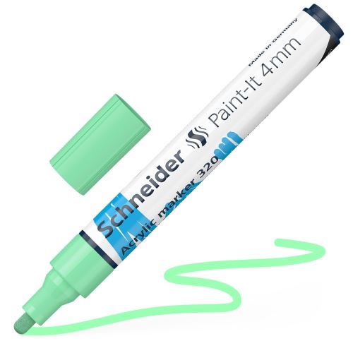 Popisovač Schneider Paint-It 320 Acrylic Marker 4mm - pastel zelená