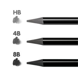 Akvarell ceruzák - 3 darabos szett (HB/4B/8B) + 1 ecset és 2 radírgumi fém dobozban (3)