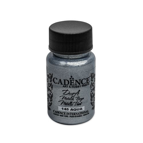 Farba akrylová Cadence D.Metalic, tm.strieborná,50 ml
