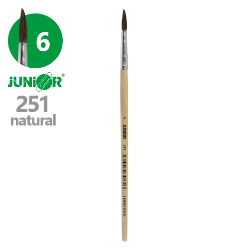 JUNIOR  kerek ecset 6 - 251 Natural