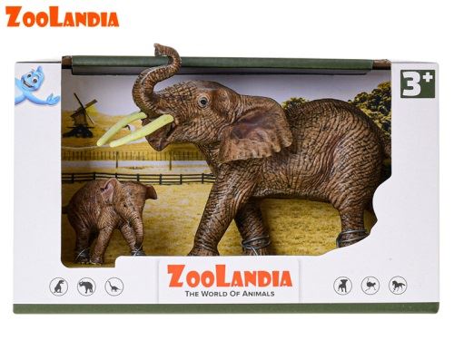 Zoolandia elefánt kölyökkel dobozban