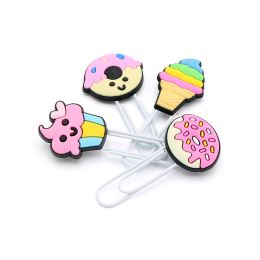 Díszcsat / könyvjelző „Donut & Ice cream” 7 cm (4 db-os készlet) (1)