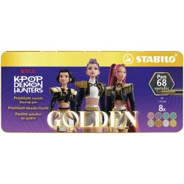 STABILO Pen 68 metallic HUNTRIX filctoll (fém szett, 8 db)
