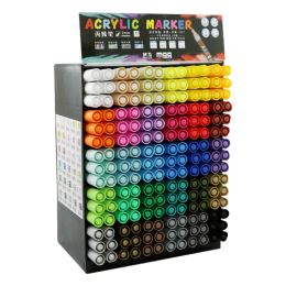 M&G Acrylic Marker 2 mm toll, akril festékkel, 30 színkeverék x 6 db-os kijelzővel
