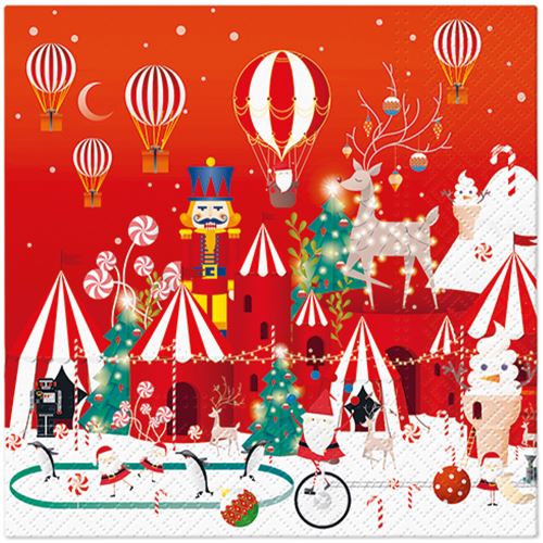 PAW L szalvéták 33x33cm Winter Wonderland Christmas