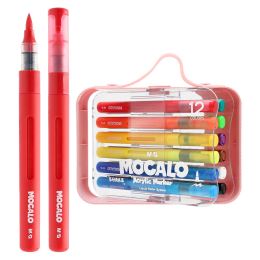 M&G MOCALO akril filctoll, ecsethegy - 12 színből álló készlet