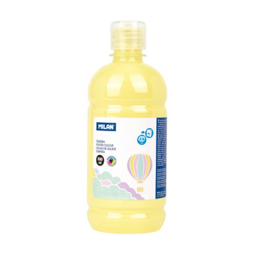 Farba temperová MILAN 500ml žltá pastelová