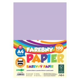 A4-es színes papír, 80 g/m2, csomag/100 db – pasztell lila
