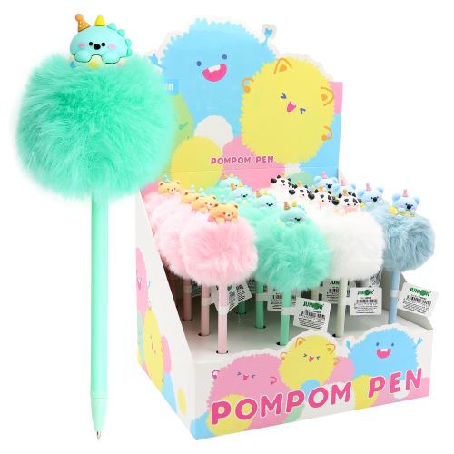 JUNIOR PomPom 0,7 mm-es zselés toll, kék töltőanyag (színkeverék) (1)