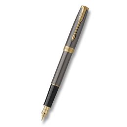 PARKER Sonnet Core Grey GT töltőtoll (fekete tinta, F tollhegy) (1)