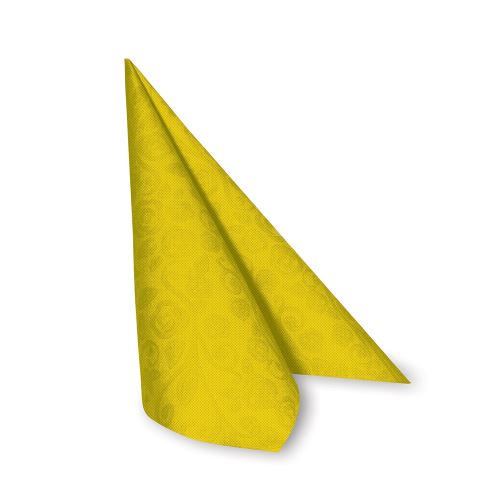 Szalvéta PREMIUM 40 x 40 cm "dekor R" sárga [50 db]