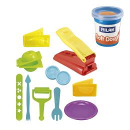 Gyurma MILAN Soft Dough készlet 8 színben + kiegészítőkkel  "Főzőcske" (3)