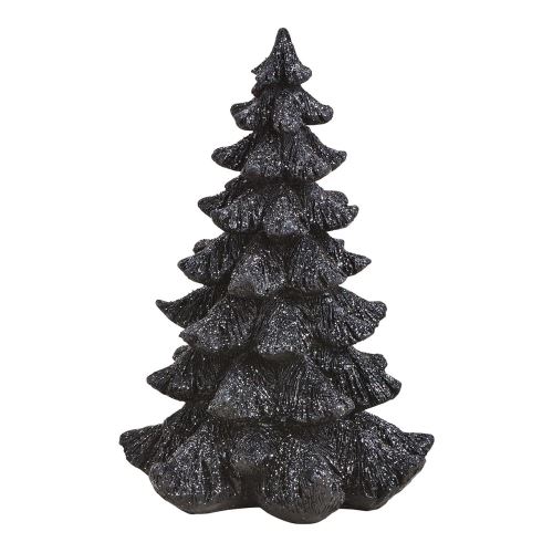 Karácsonyfa 25 cm, fekete (1)