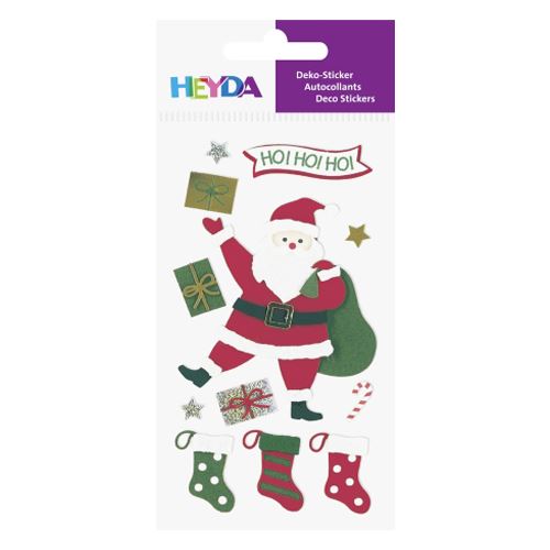 Vianočné etikety Mix - Santa Claus