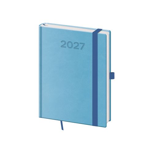 2027-es napló, B6-os méret, Print Pop – világoskék
