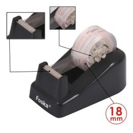 Foska ragasztószalag adagoló 18 mm (fekete, kék)