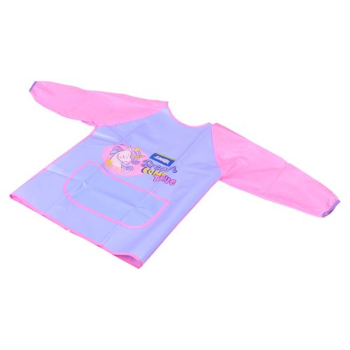 Gyermek kötény művészeti oktatáshoz - kék, lányok - Unicorn