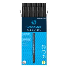 Marker univ. Schneider Maxx 220 tartós, hegye S - fekete (8)