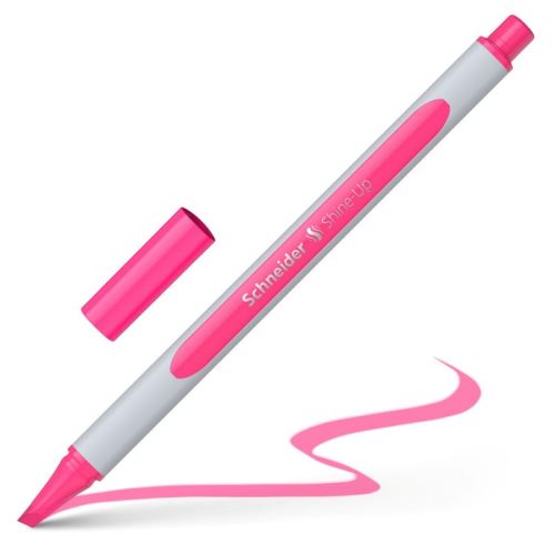 Zvýrazňovač SCHNEIDER Shine-Up, hrot 1-4 mm - fluo ružová