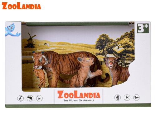 Zoolandia tigris kölykökkel dobozban