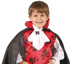 Red Vampire gyermekjelmez (blúz mellényrel, köpeny, nyakrántás), 92/104 cm-es méret