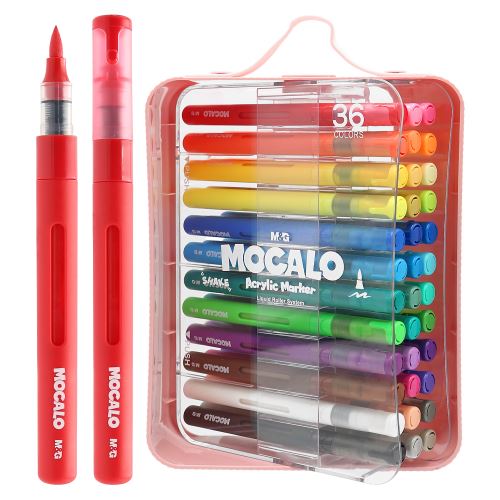 M&G MOCALO akril filctoll, ecsethegy - 36 színből álló készlet