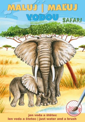 Omaľovanka A5 Akim Maľuj vodou - Safari
