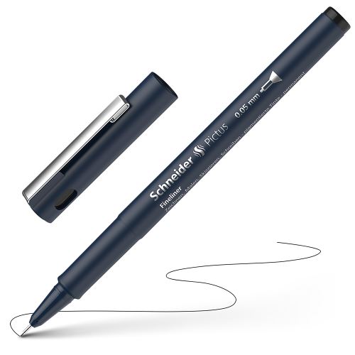 Fineliner Schneider Pictus 0.05 - fekete újratöltő