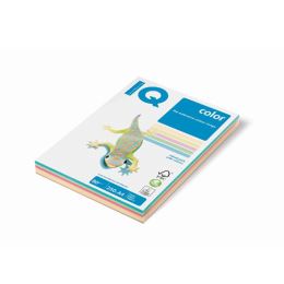 Másoló papír A4 IQ 80g 5x100 színkeverő pasztell. szín