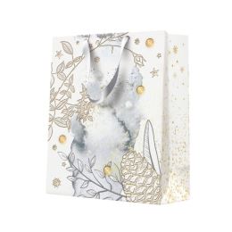 Darčeková taška vianočná 26,5 x33,5 x13 cm Golden moment