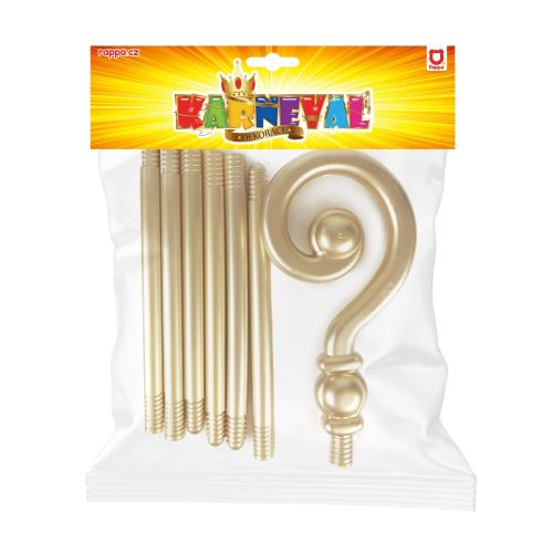 Mikulás bot arany 193 cm (1)
