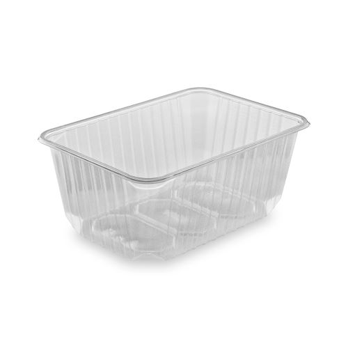 Tál szögletes átlátszó 1200 ml /PP/ /50db/