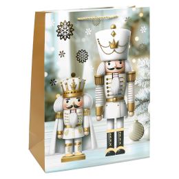 Karácsonyi ajándéktáska 32x26x12 cm (4féle mintából álló válogatás – /ár 1 db-ért) (2)