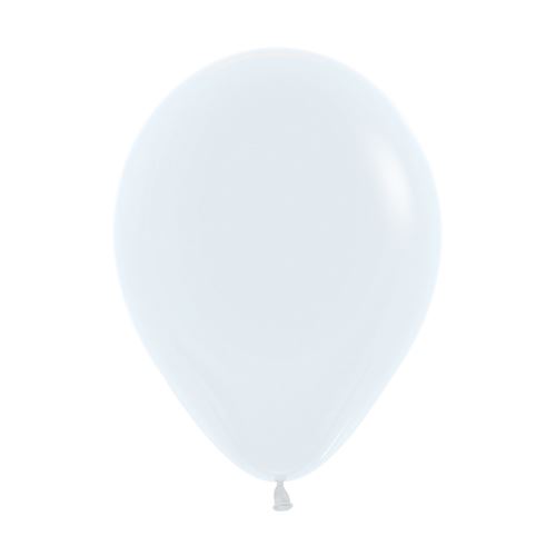 Balón Solid 25 cm, biely /100ks/