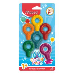 Viaszceruza MAPED "COLOR`PEPS Baby Crayons", 6 db Viaszceruza MAPED "COLOR`PEPS Baby Crayons", 6 db