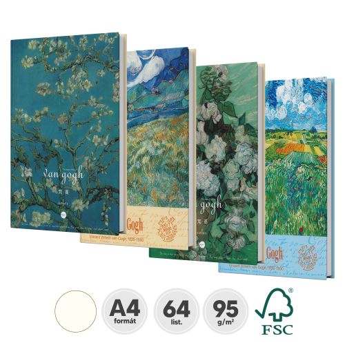 Blok na skicovanie a maľbu Van Gogh A4