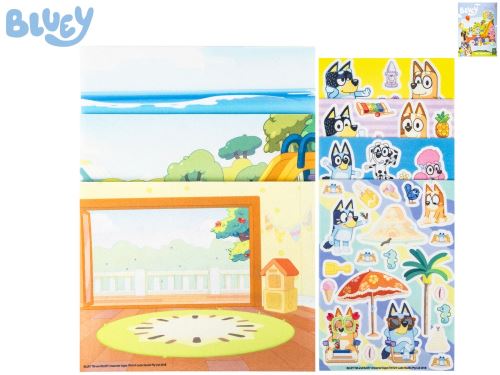 Bluey sada na vytvorenie vlastnej scény so samolepkami 18m+ v krabičke
